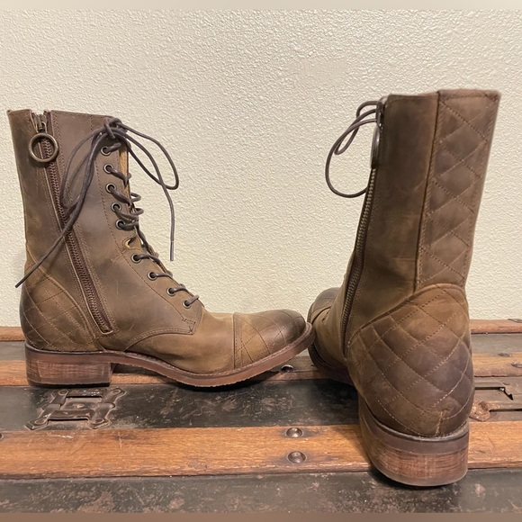 Justin Boots Shoes - Justin boots lace up leather boots size 8.5 8 1/2 ~